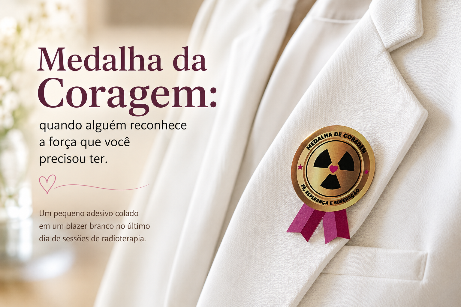 Medalha da Coragem: quando alguém reconhece a força que você precisou ter